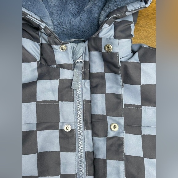 Target Cat and Jack Hooded Puffer Jacket Blue Size 18m Boys (0244) - Picture 5 of 6